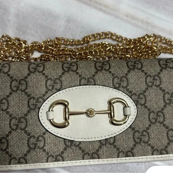 Gucci 1955 horse bit wallet Crossbody with Gucci dust cover. NEW. - Picture 12 of 13